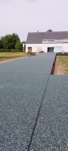 Een marmertapijt terras